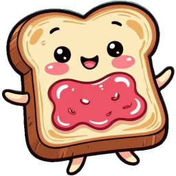 Toast with Jam sticker